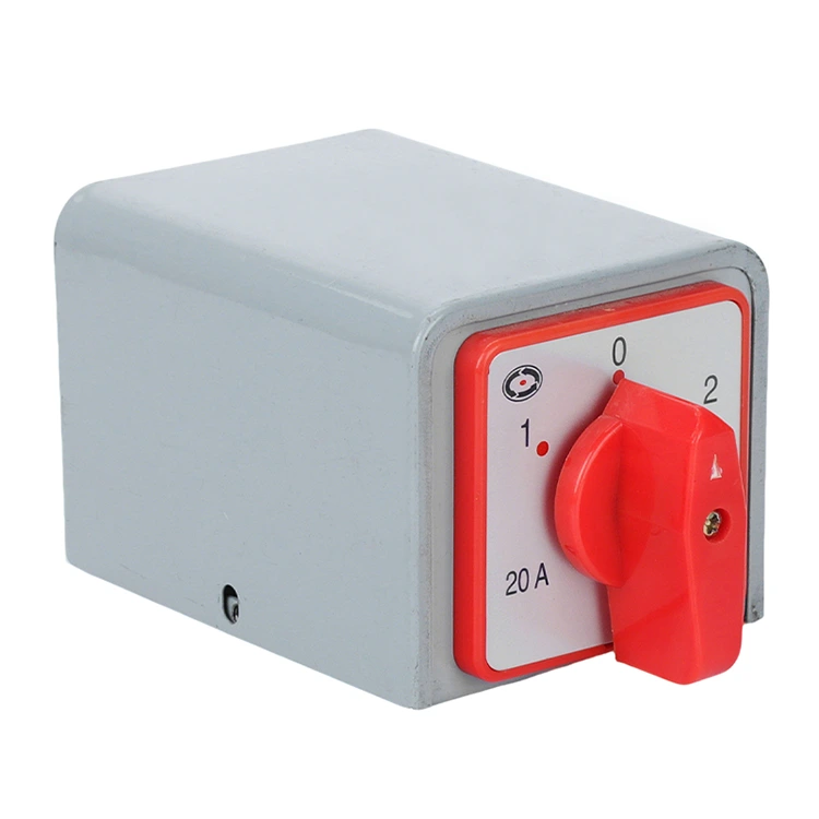 20A Combination Rotary Cam Switch 4kw med skal