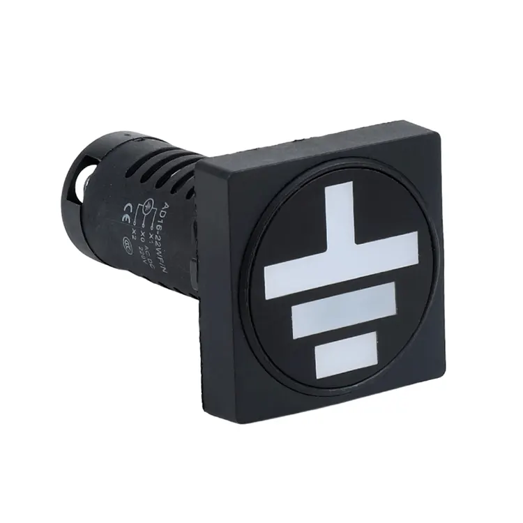 22mm Monteringshål Storlek Fyrkantig Typ Positionsindikatorlampa AD16-22W