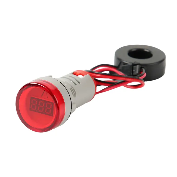 Digital AC Amperemeter Circular Single Display Indikatorlampa