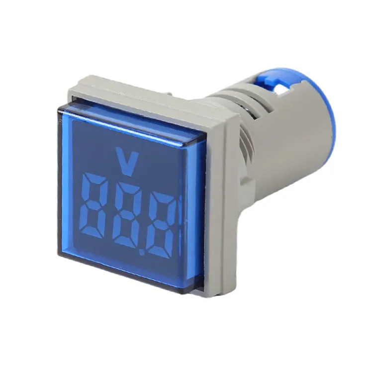 Digital växelströmsvoltmeter Fyrkantig indikatorlampa för enkel display